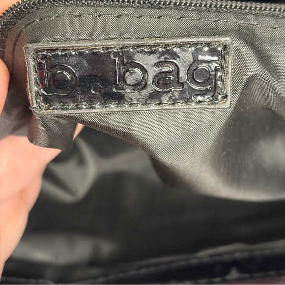 🖤 b.bag Patchwork Clutch / Top Handle Bag – Mixed Exotic Embossed Look - Picture 2 of 4